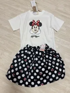 金曜まで限定価格【新品未使用タグ付き】しまむら　ミニーちゃん上下セット 90cmのサムネイル