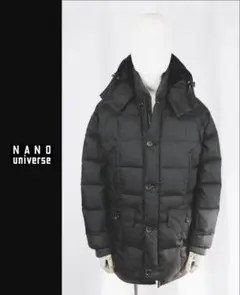 新品 Nano universe 西川 Real down hooded コート