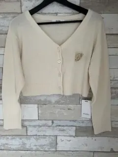 snidel スナイデル　カーディガン　ニット　ブローチ付