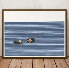 レトロポスター　アート　シンプル　リビング　オフィス　カフェ　新生活　玄関　A3