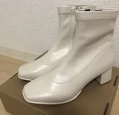 【未使用★美品】ORintaL TRaffic//ホワイト スクエアトゥ ブーツ