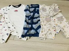 長袖ロンパース60-70 3着セット