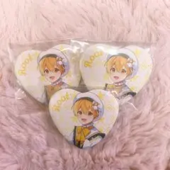 るぅと ハート型缶バッジ 3個セット
