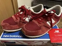 New Balance U420RWG スニーカー 赤 25.5cm 箱付き