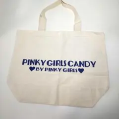 PINKY GIRLS トートバッグ　エコバッグ　生成りのサムネイル