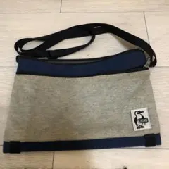 CHUMS サコッシュ グレー ネイビー ショルダーバッグ