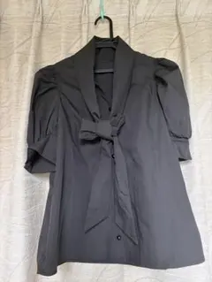 半袖ブラウス 黒のサムネイル