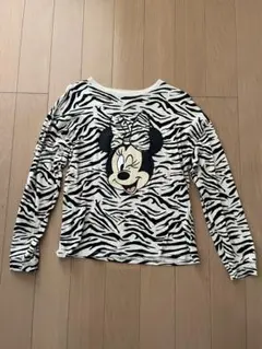 ZARAKIDS ミニーマウス　ゼブラ柄　ロンT 160㎝