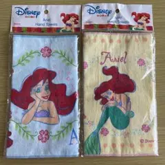 未開封品 リトル マーメイド アリエル ハンドタオル 2枚セット