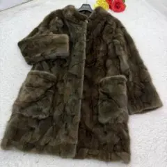 新品 スタニングルアー ミンクファー コート 定価¥160000 ルシェル 