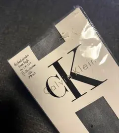 未使用 Calvin Klein フロックドピンドット ニーハイ ブラック