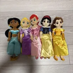 ディズニープリンセス ぬいぐるみ 5体セット