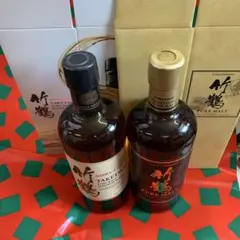 ニッカウイスキー 竹鶴 ピュアモルト希少 旧ラベル 3本セット 新品