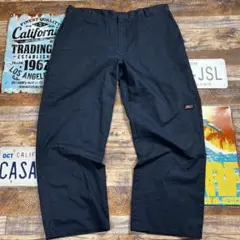り*う様 Dickies ダブルニー　ワークパンツ　ネイビー　38×30 XL相