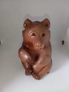 遊木民 木彫り 熊 壁掛け オブジェ 木製 ハンドメイド 札幌 - メルカリ