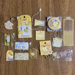 【豪華12点セット】ポムポムプリン まとめ売り アクリルキーホルダー 缶バッジ他