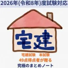 2026年宅建試験 カンどころ得点直結 要点まとめ＋書き込み式アウトプット紙教材