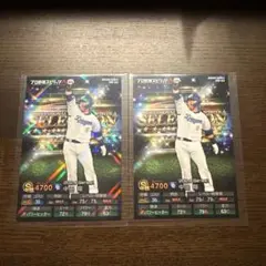 中田翔 プロ野球チップス プロスピ キラ & ノーマル 2枚 中日ドラゴンズ