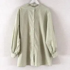 美品です！　ロングシャツ　長袖　チェック柄　Ｍサイズ　大きめ