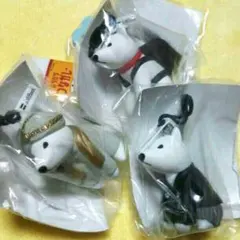 ソフトバンク、非売品。Softbank！お父さん、わんこ、ストラップ、消ゴム