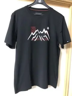 マムート　QDヤツガタケ　プリント Tシャツ アジア2XLサイズ　ブラック　新品