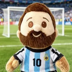 新品Messiメッシぬいぐるみ　サッカーワールドカップ　アルゼンチン 記念グッズ