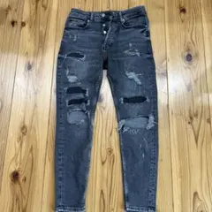 ZARA ダメージ加工 スキニージーンズ 31のサムネイル
