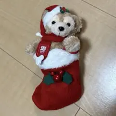 ダッフィー クリスマス 25周年 ぬいぐるみバッジ