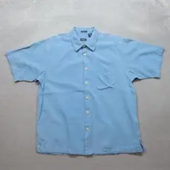 Patagonia 半袖シャツ オーガニックコットン XL ブルー - メルカリ