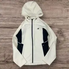 【美品】ニューバランス エンボス裏地 スポーツジャケット ホワイト M ゴルフ