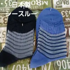 2足組　シースルーソックス22～24