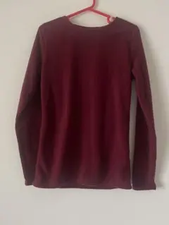 しまむら　タグ付き新品　ワイン色　長袖 トップス