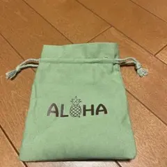 ポーチ　グリーン　ハワイALOHA