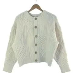 FREAK'S STORE 厚手ケーブルニットカーディガン Fサイズ