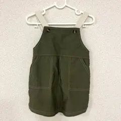 ジャンパースカート 80cm カーキのサムネイル