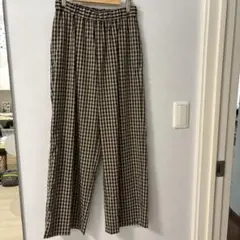 ロペピクニック チェックワイドパンツ