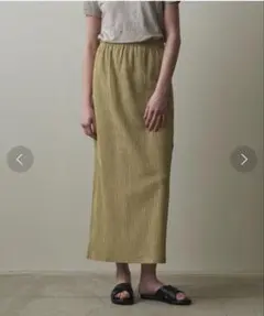 steven alan クレープチェック　イージーロングスカートのサムネイル