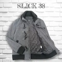 メンズ　ジャケット　ブルゾン　ヘリンボーン　ダッフル　　内側キルティング　M