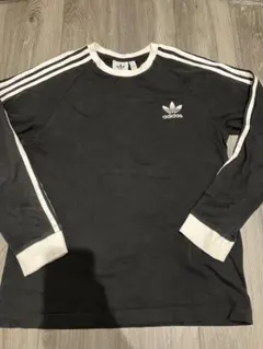 adidas 長袖カットソー ブラック ASIA 0