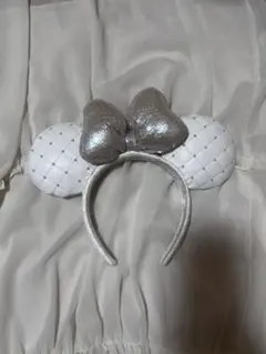 ホワイトミニーマウス ミニーちゃん 耳カチューシャ