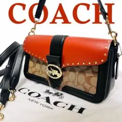 極美品✨ COACH コーチ ワンショルダーバッグ 2way 斜めがけ タビー