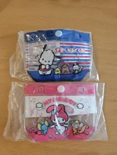 サンリオ　ガチャ　マイメロ　ポチャッコ　プールバック　ビニールバック