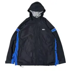 OLD STUSSY 紺タグ クラウンロゴ ナイロンジャケット テック　青黒切替