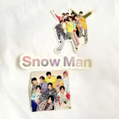 SnowMan フレークシール ステッカー