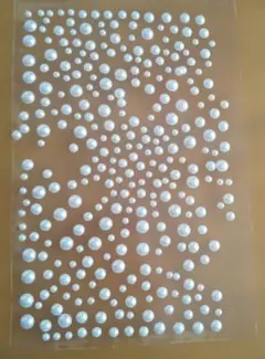 パールシール　貼るだけ　結婚式　卒業式　成人式　パールアクセサリー　ボディシール