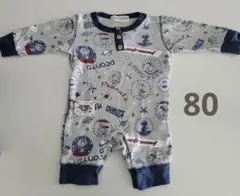 PEANUTSKIDS スヌーピー柄ロンパース 80