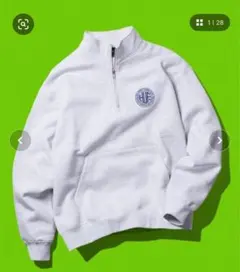 HUF ハーフジップスウェット XL グレー