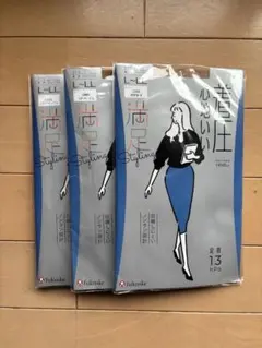 フクスケ　満足　ストッキング　着圧　L〜 LL 2色3足組　ベージュ