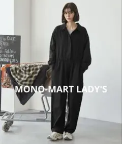 MONO-MART LADY'S 比翼デザイン ドローコード付きジャンプスーツ