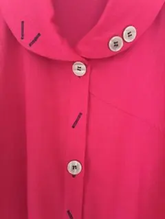 新品・未使用✨　パッと華やぐスプリングコート　★気持ちの良い綿麻素材